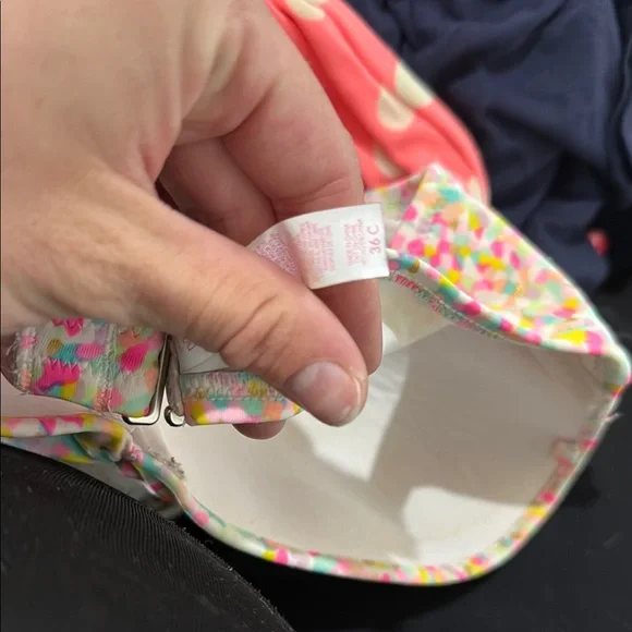 Victoria’s Secret Colorful Geometric confetti Print Bikini Two piece swimsuit - Picture 3 of 8